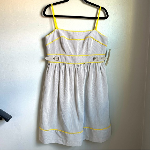 NWT Vintage Y2K Maggy London Stripped Baby Doll Dress - Picture 2 of 7